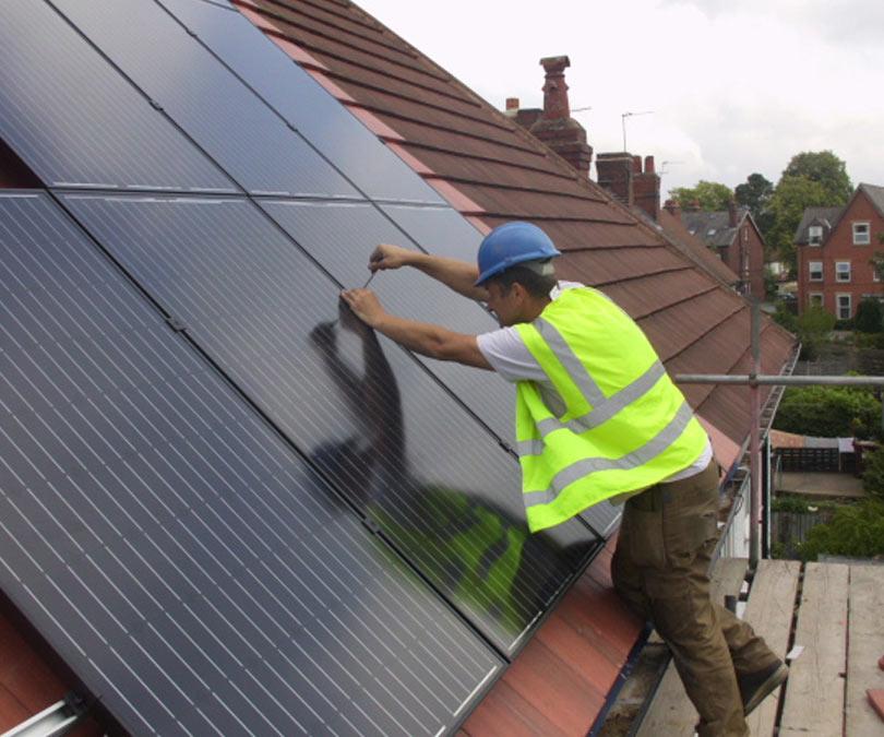 Solar PV domestic installation in leeds